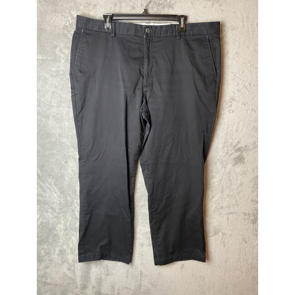 Levi Strauss Mens Khakis Classic Fit Black Cotton Pants 42x30